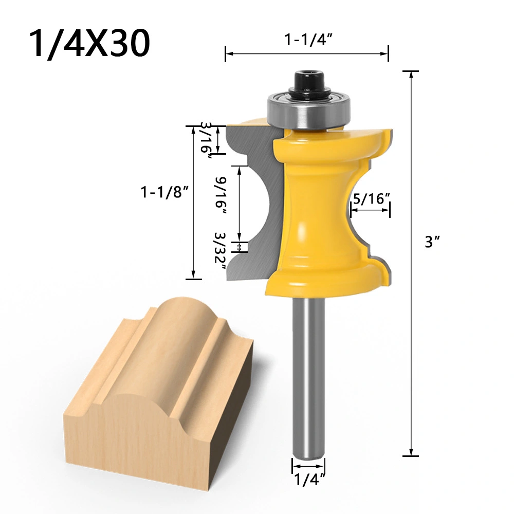 A New Type Of 1/4 Handle Ox NoseBeaded Facade Cast Woodworking Drill