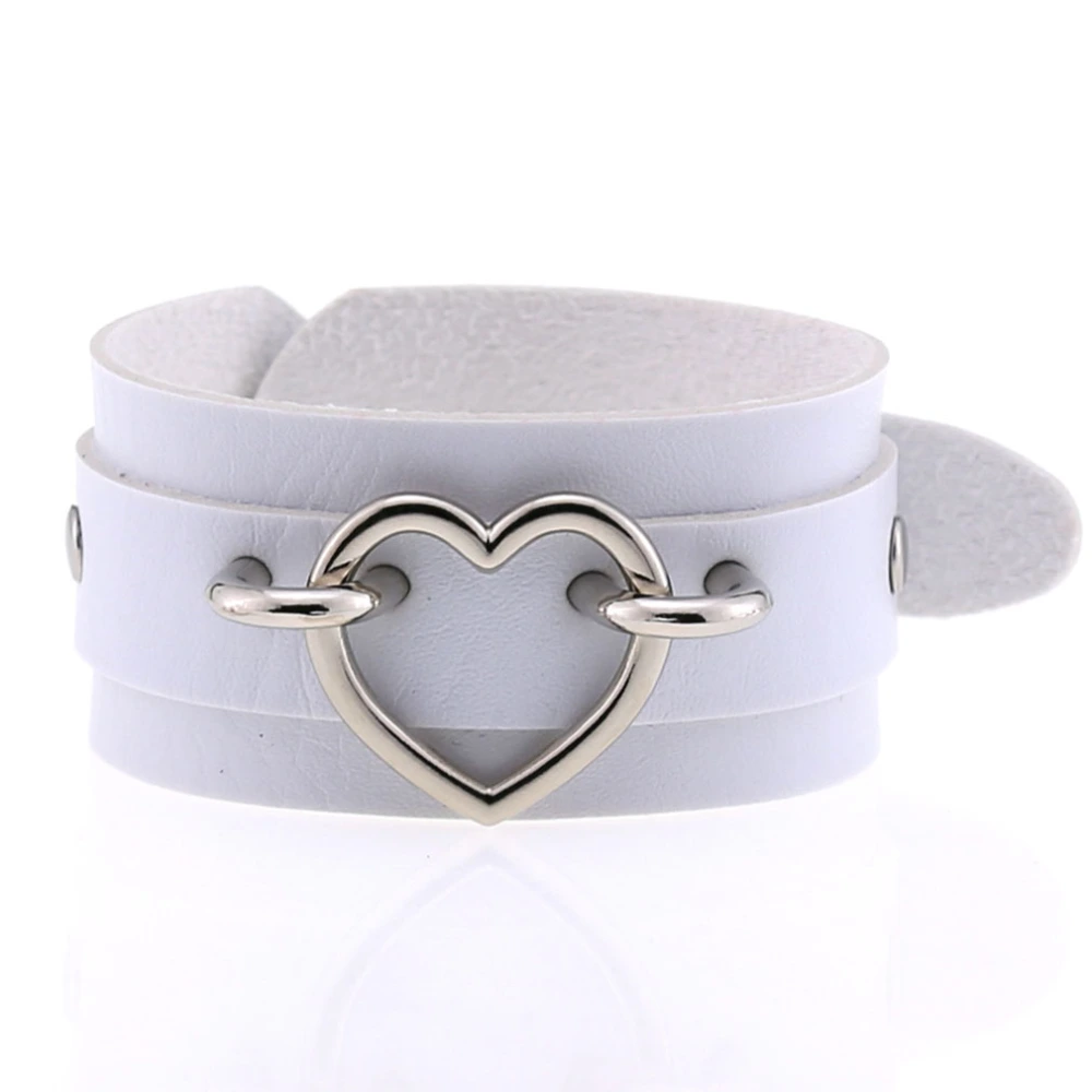 Punk Bracelet Double Layer Pu Leather Bracelet