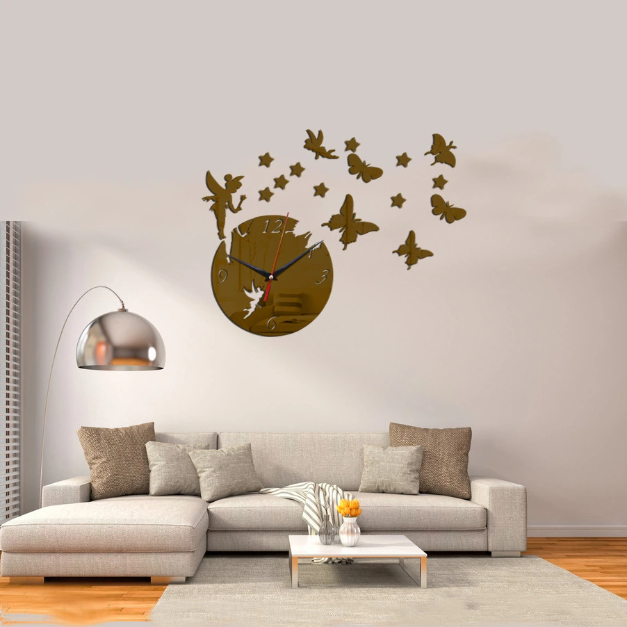 Creative Diy Acrylic 3d Wall Sticker Wall Clock