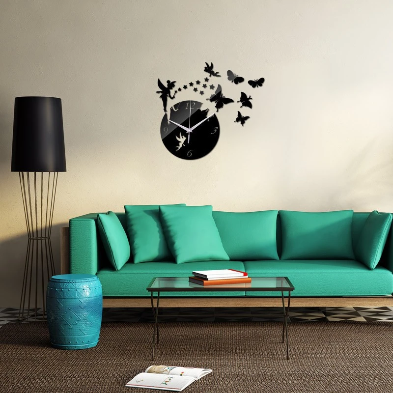 Creative Diy Acrylic 3d Wall Sticker Wall Clock