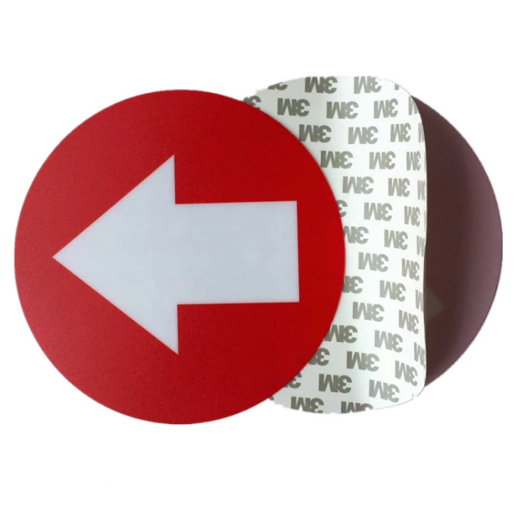 PVC arrow frosted sticker