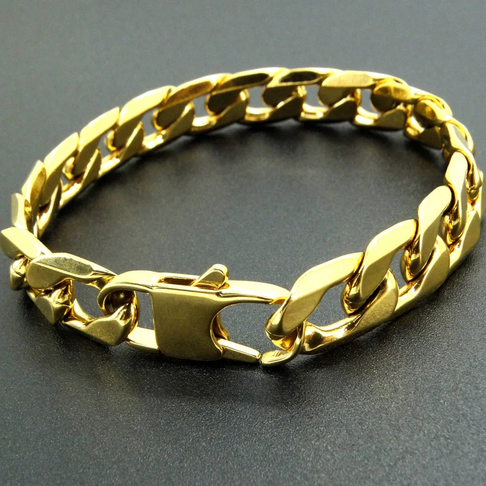 Fashion Bracelet Personality Charm Vintage Gold Silver Bracelet Unisex Cross-border Explosion