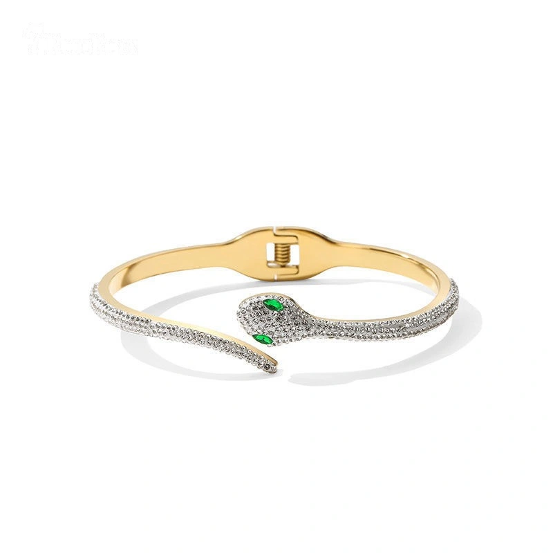 Personality snake-shaped titanium steel bracelet