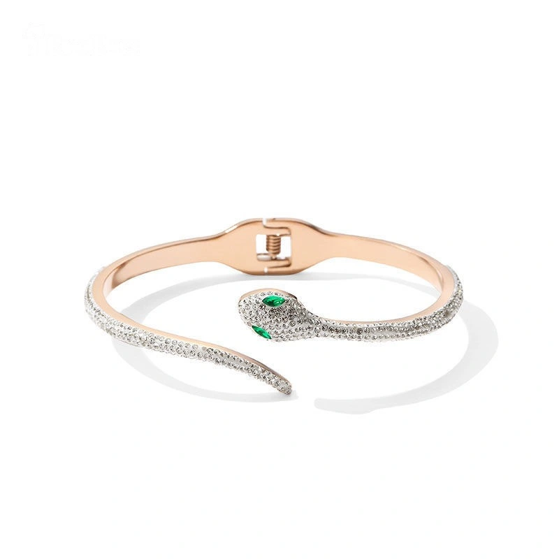 Personality snake-shaped titanium steel bracelet