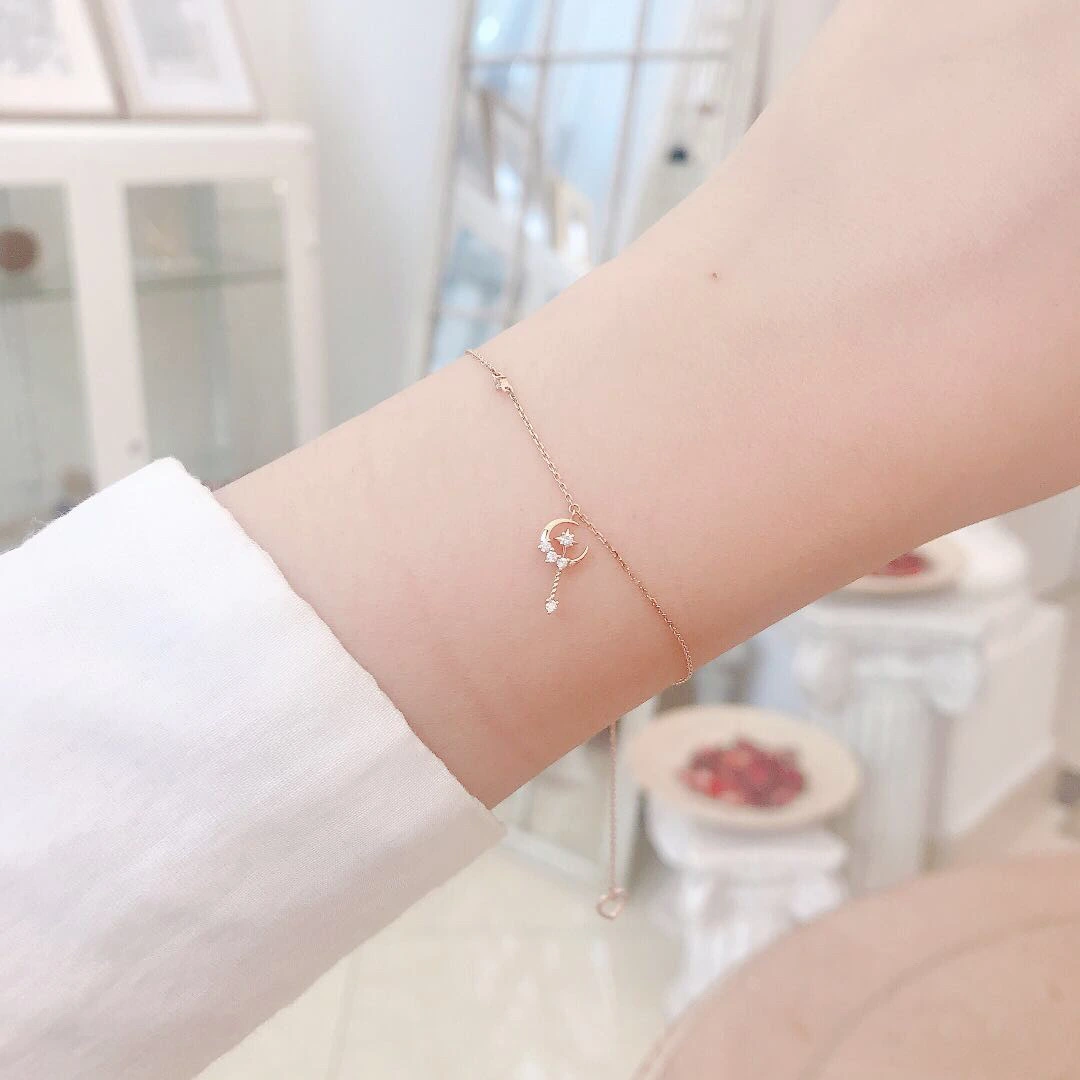 Sterling Silver Bracelet Female Korean Version Niche