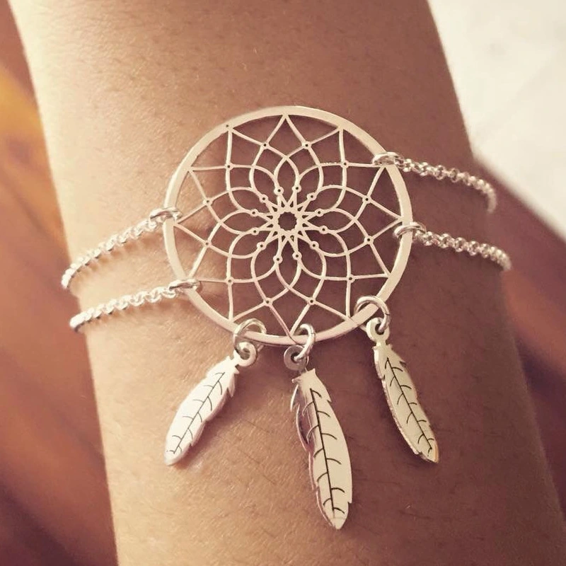 openwork pattern bracelet dream catcher