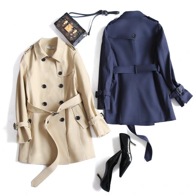 British style boutique double breasted coat 2021 female in long coats coat new coat clothing wholesale
