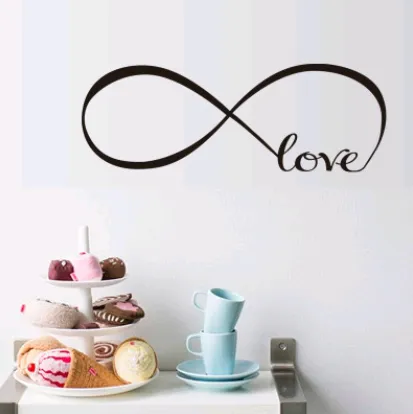 Carved infinite love LOVE English living room bedroom decorative wall sticker