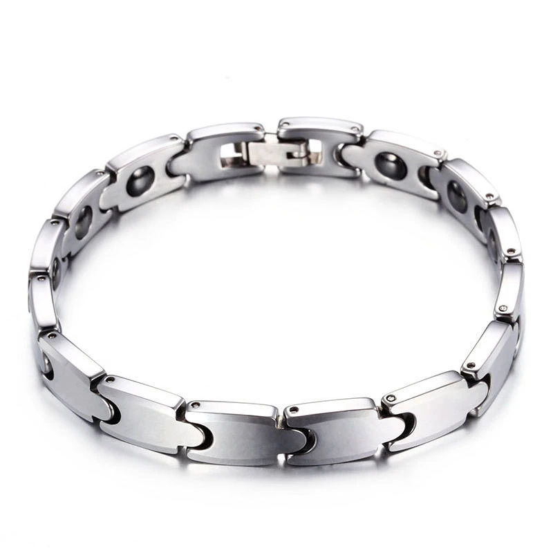 Magnet tungsten steel men's bracelet