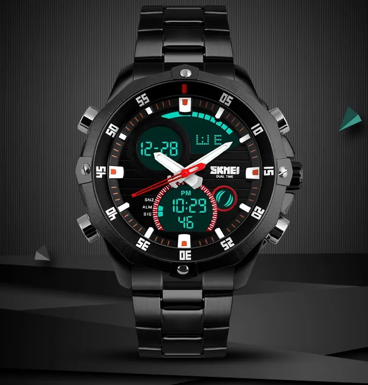 Calendar waterproof multifunctional watch