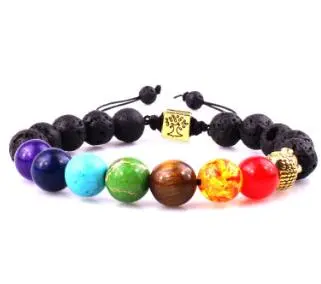 8mm Ball Natural Agate Bracelet