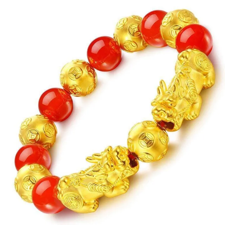 Lucky gold plated bracelet