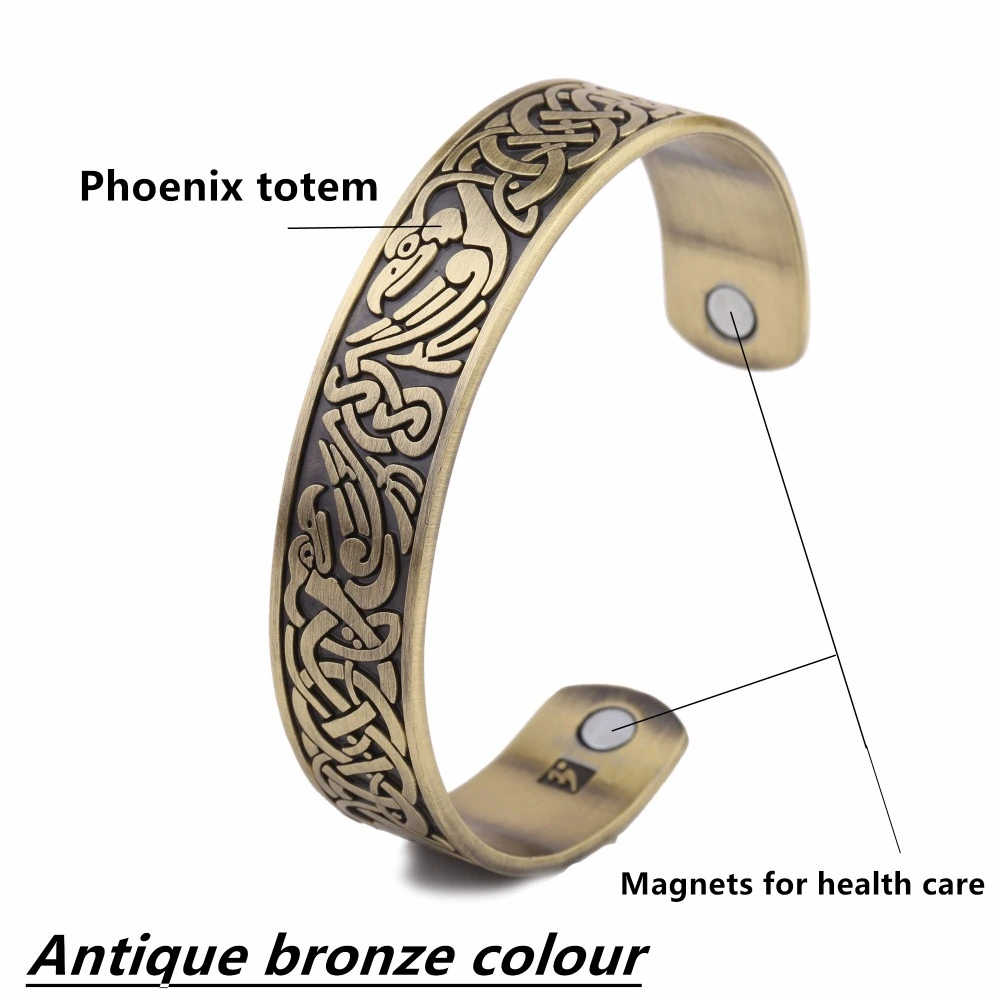 Punk vintage imprinted pattern bracelet