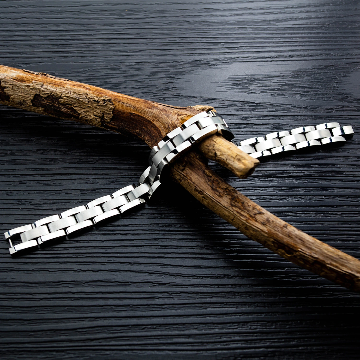 Classic men's titanium steel bracelet