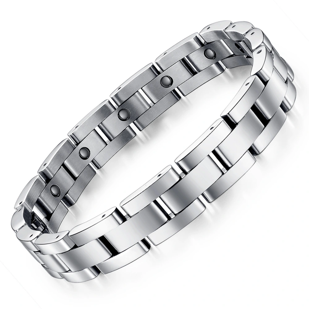 Classic men's titanium steel bracelet