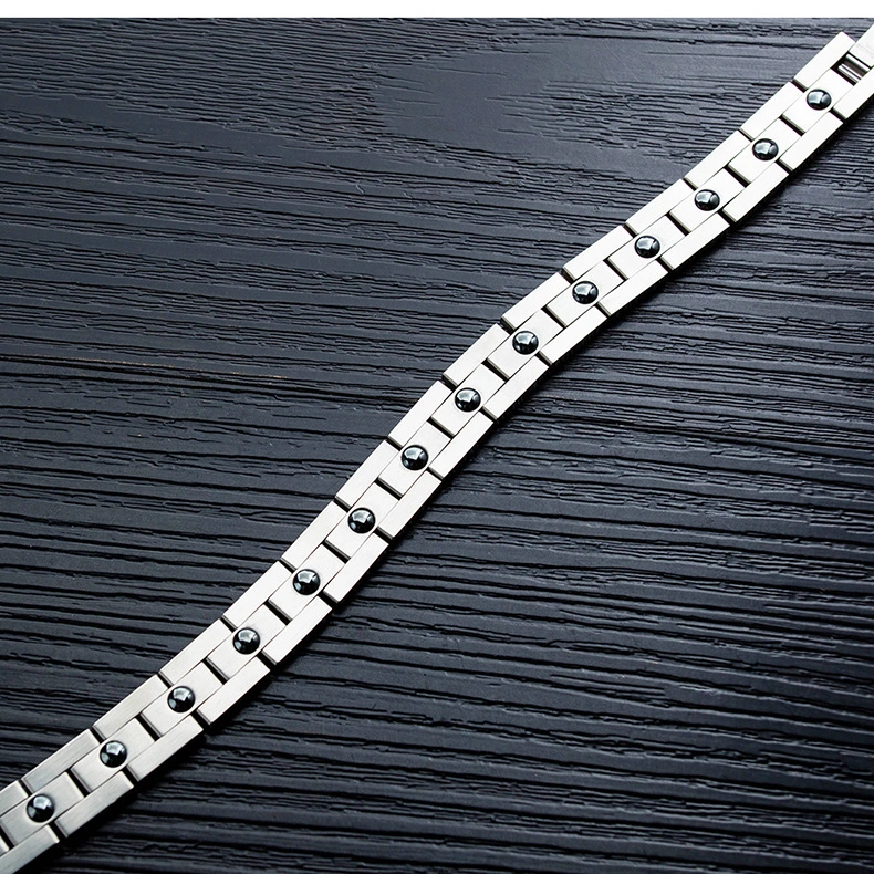 Classic men's titanium steel bracelet