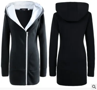 Women's cotton coat in the long section of the cold jacket hooded thick warm coat jacket