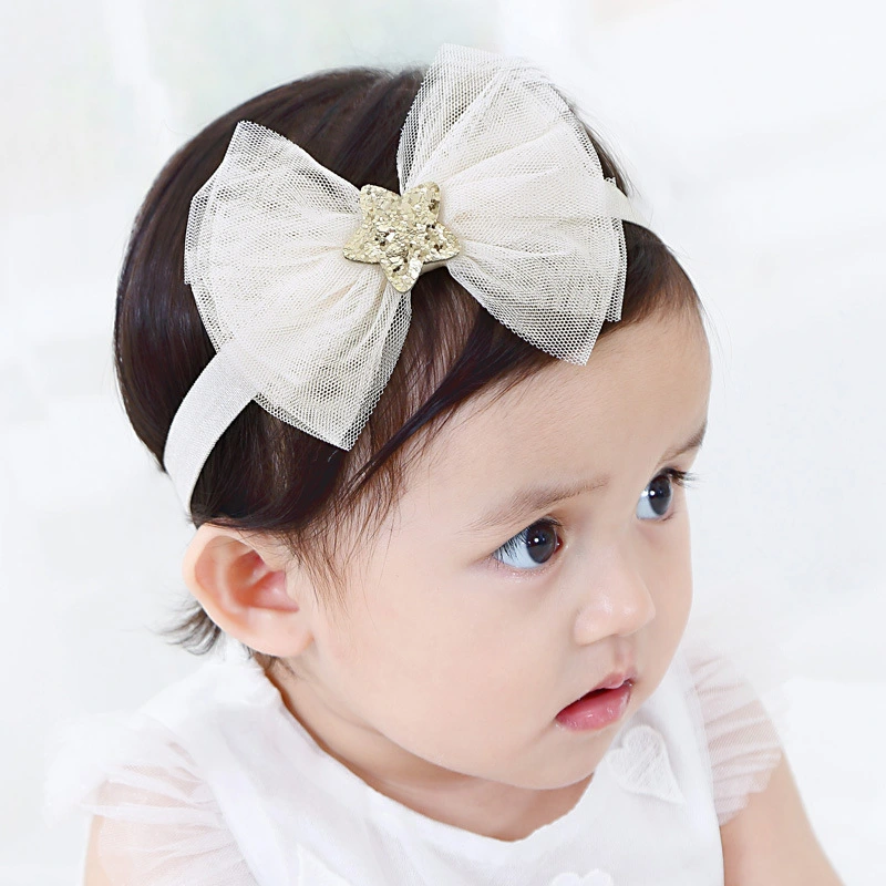 Star bow baby headband