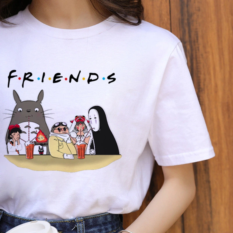 Cartoon short sleeve cute 90's animation