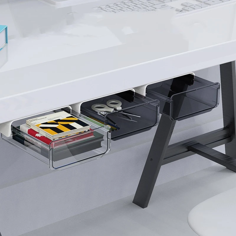 Drawer Storage Sticks Hidden Stationery Box Under the Table