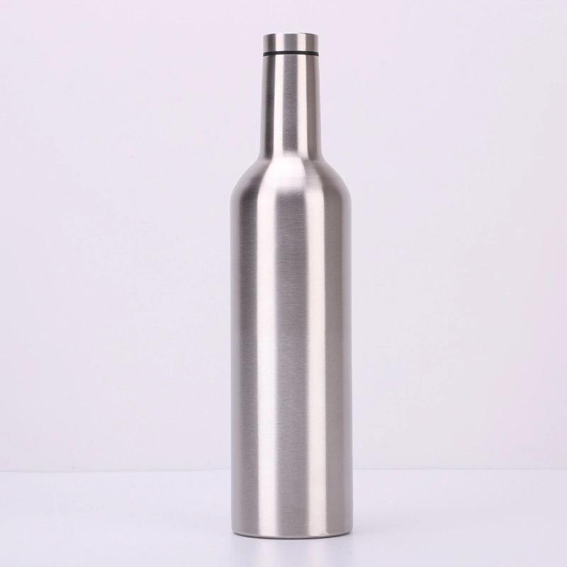 Stainless steel insulated wine bottle