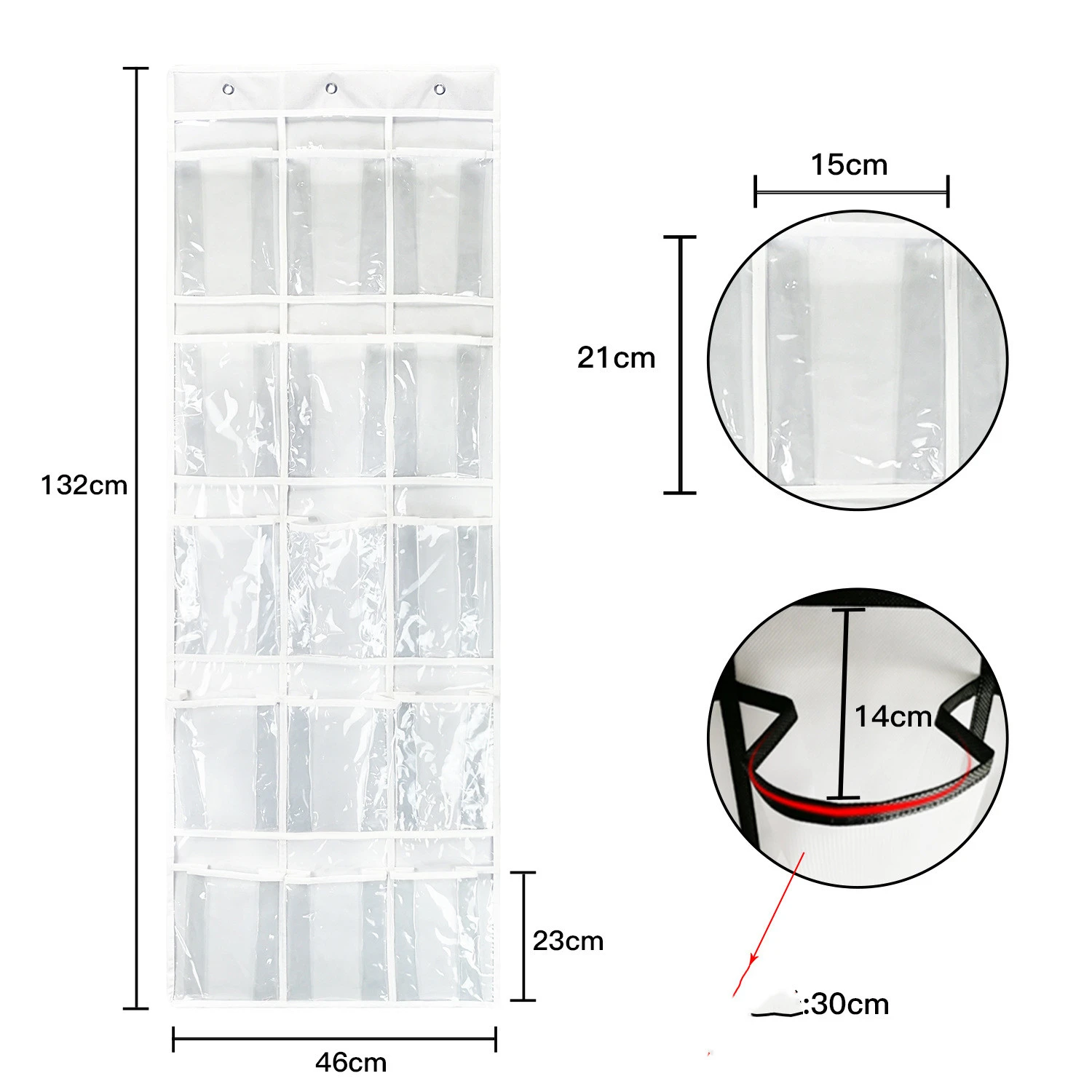 PVC door back hanging bag