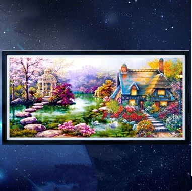 Bedroom landscape oil painting paste diamond cross stitch