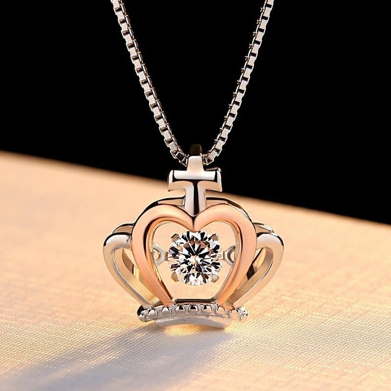Silver Plated Necklace Female Korean Short Clavicle Chain Simple Pendant Jewelry