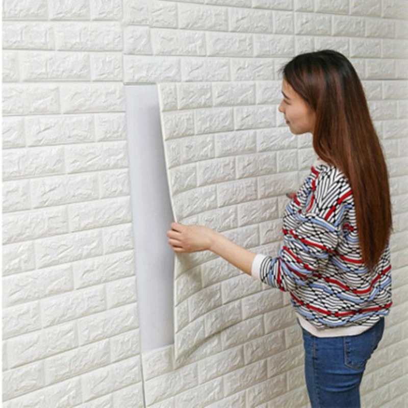 3D Brick Self-Adhesive Wallpaper