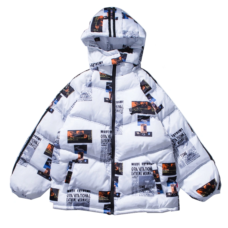 Loose quilted cotton plus fleece jacket