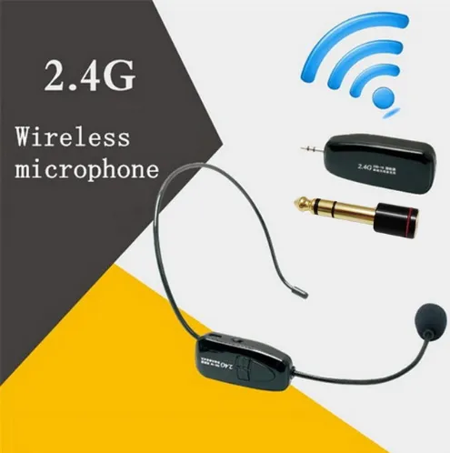 Universal 2.4G Wireless Microphone Head-mounted Teaching Amplifier Headset