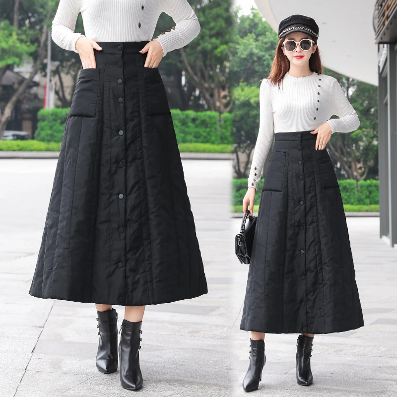 Down midi skirt