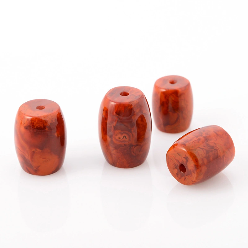 Natural Southern Red Agate Barrel Beads