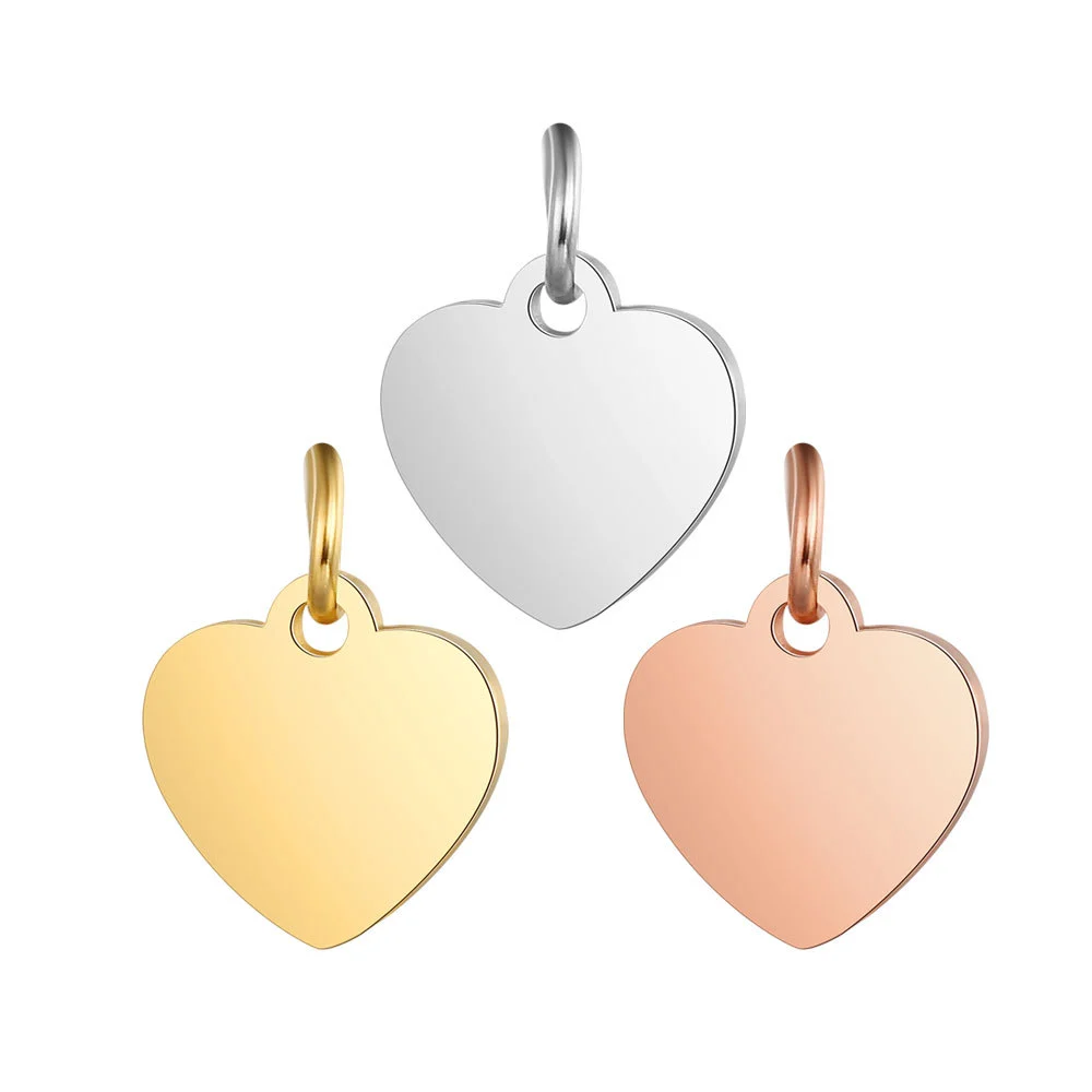 High-grade polished peach heart pendant