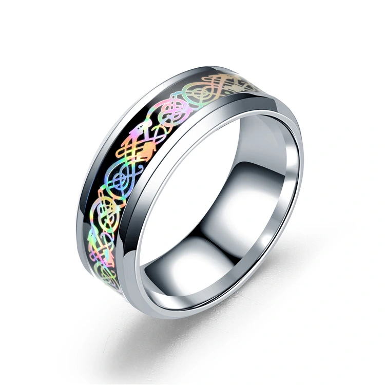 New colorful glare dragon dragon ring fashion jewelry