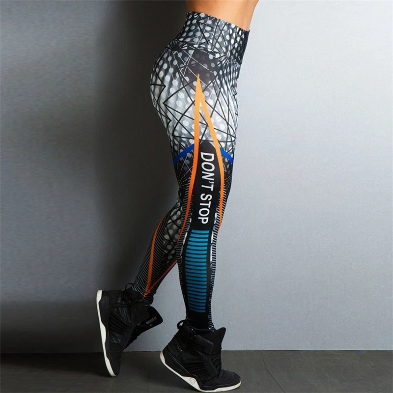 Printed yoga pants movement