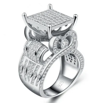 European and American fashion fine diamond ring