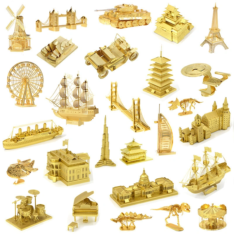 3D lithography metal puzzle