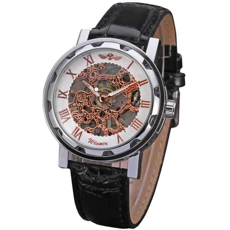 Full hollow men's belt manual mechanical watch