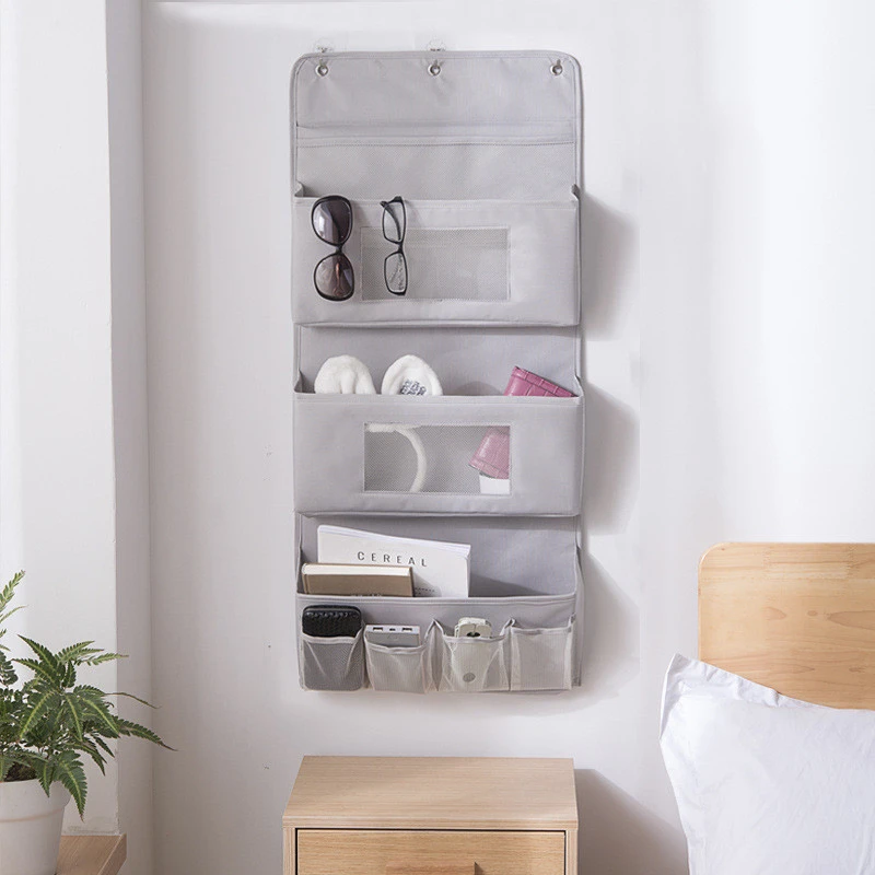 Wall-mounted multi-layer cloth hanging bag