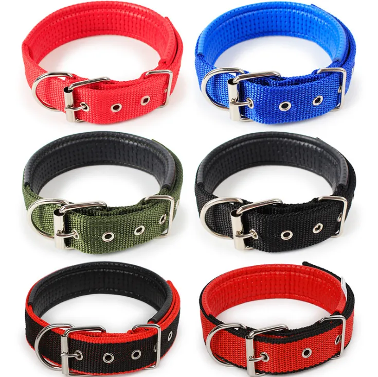 Pet collar soft leather lining polypropylene pet foam collar