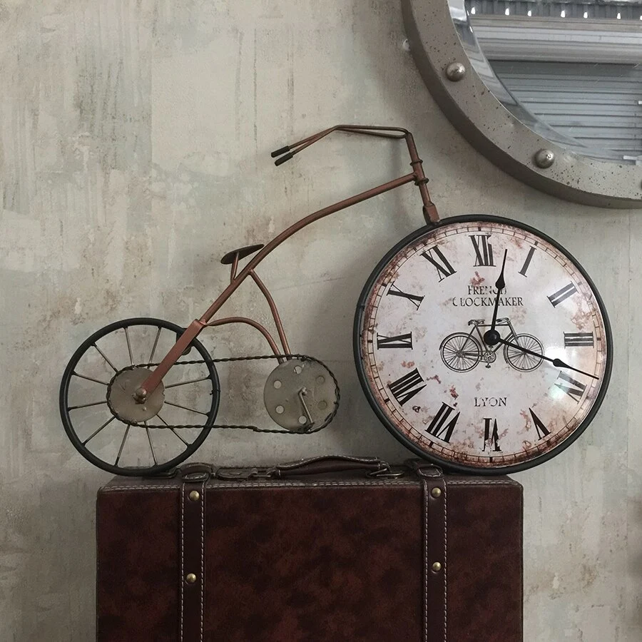 Creative bicycle wall clock