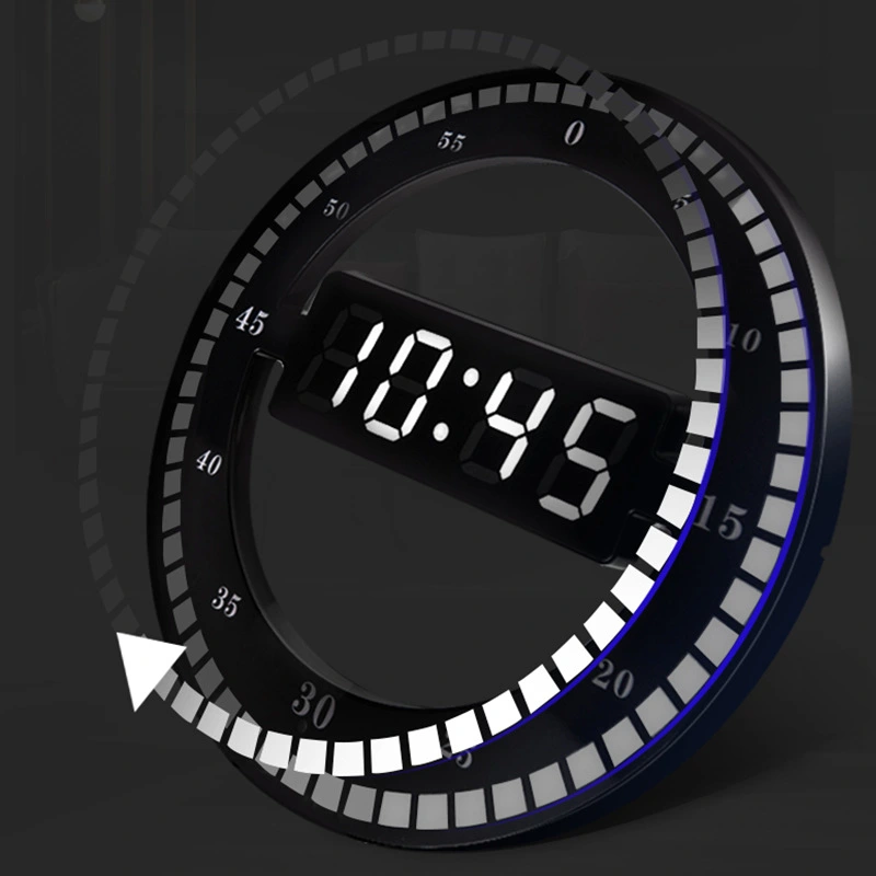 Zinc popular digital LED wall round electronic clock