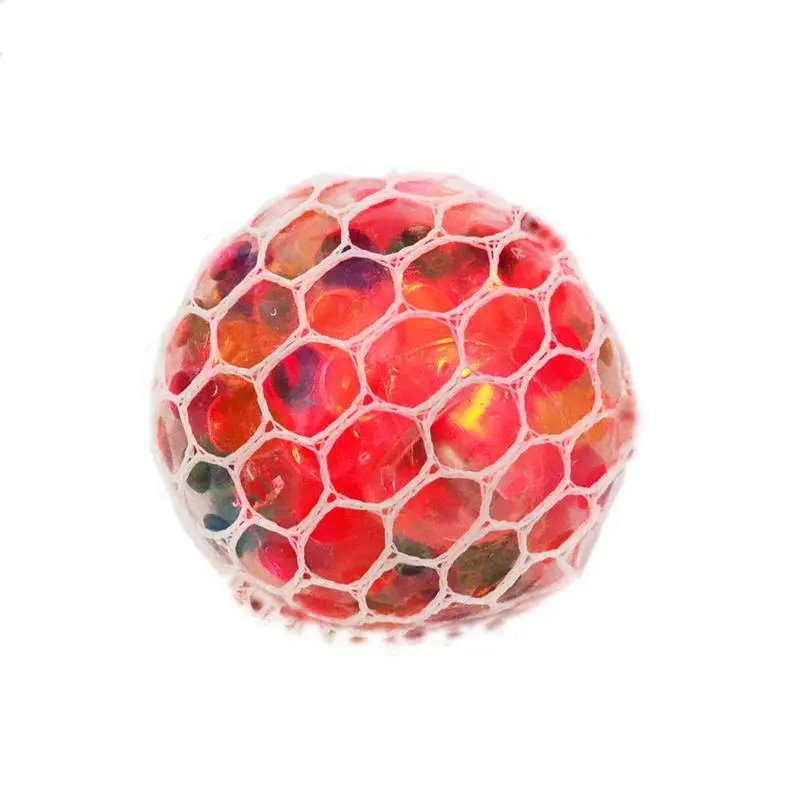 Plastic colorful luminous decompression ball