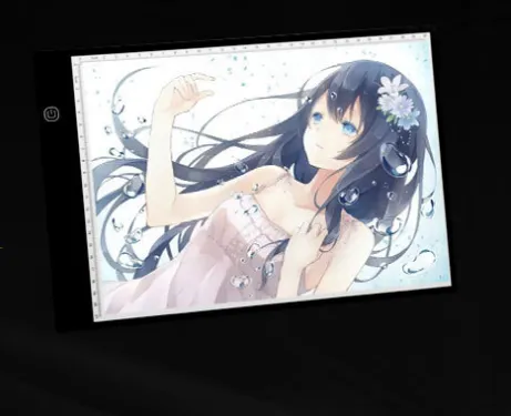 Led anime through the ring-top copy board practice word painting tools