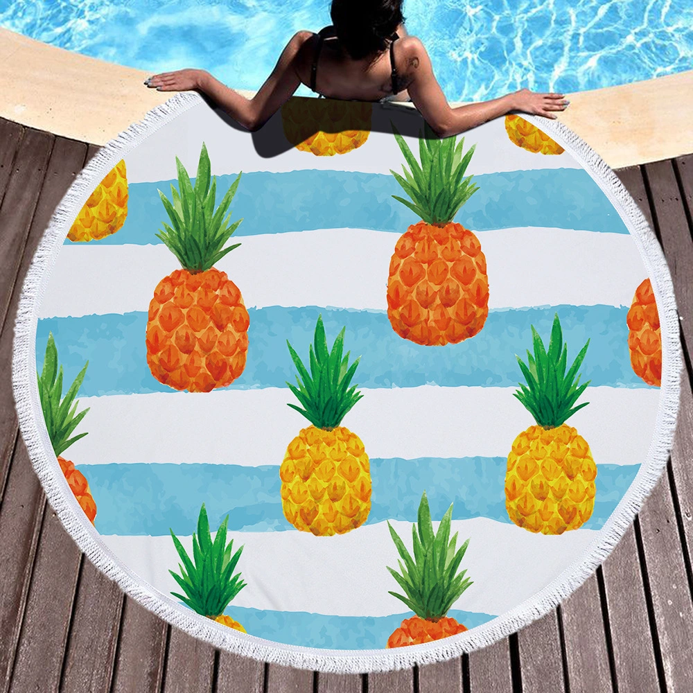 Round beach towel