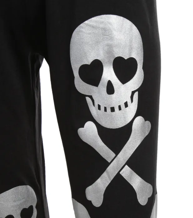 Shiny Skull Comfy Pants
