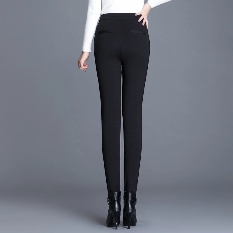 New winter stretch lamb velvet women's pants