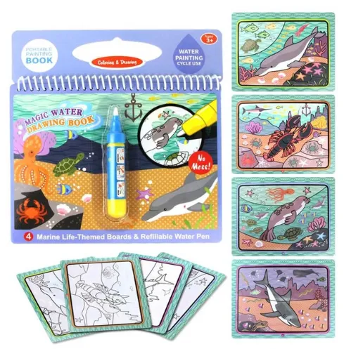 Children's baby water painting can be used repeatedly Graffiti this magical graffiti colorful water album eight bags