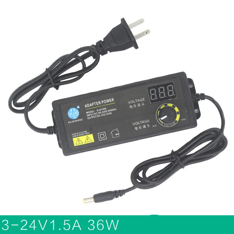 Digital Display Universal Adjustable Voltage Power Adapter